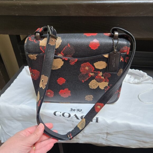 Coach Page Floral Print Shoulder Bag - Picture 6 of 11